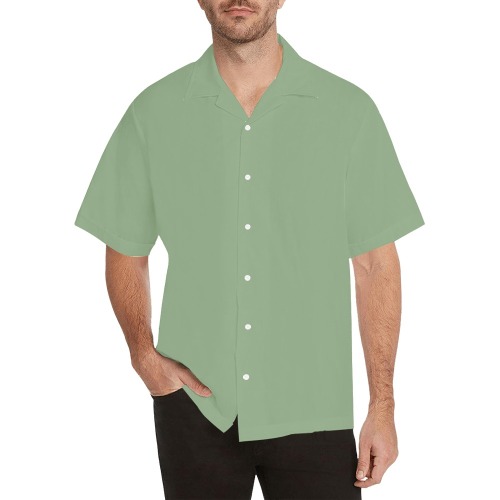 Fair Green Hawaiian Shirt with Merged Design (Model T58)