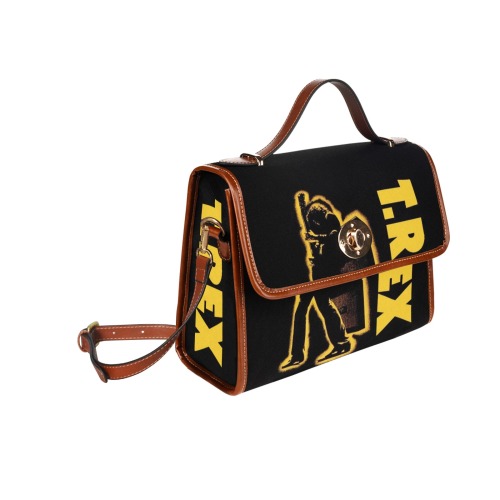 MARC BOLAN & T.REX ELECTRIC WARRIOR Waterproof Canvas Bag-Brown (All Over Print) (Model 1641)