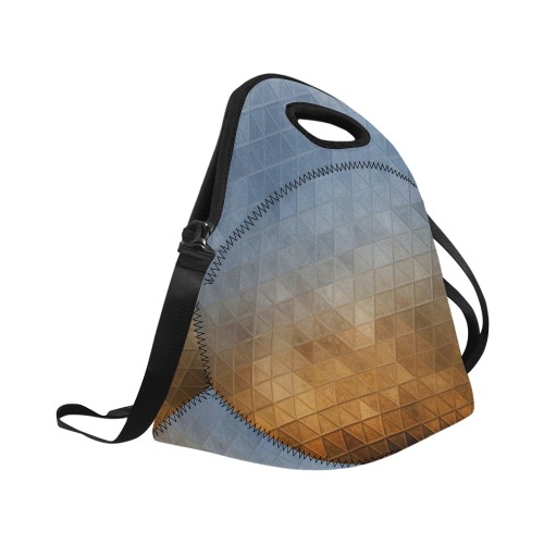 mosaic triangle 20 Neoprene Lunch Bag/Large (Model 1669)