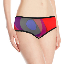 Red Abstract 714 Women's All Over Print Classic Briefs (Model L13)