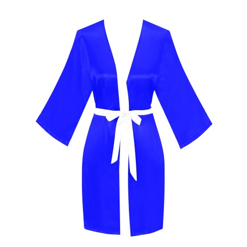 the perfect blue Long Sleeve Kimono Robe