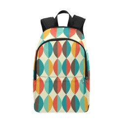 Colorful Vintage Mid Century Abstract Fabric Backpack for Adult (Model 1659)