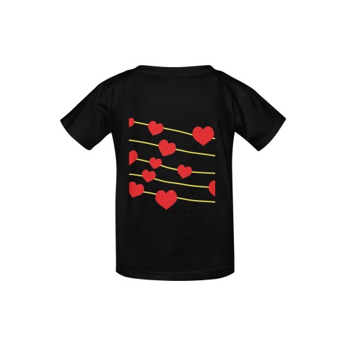 Music is my first Love blk Kid's  Classic T-shirt (Model T22)