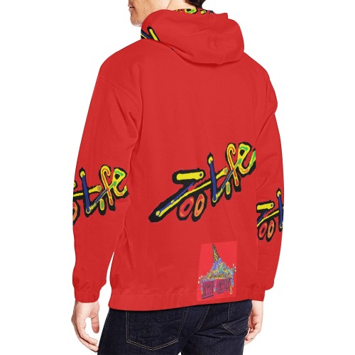 Z.L.LOGO.RED.hd All Over Print Hoodie for Men (USA Size) (Model H13)