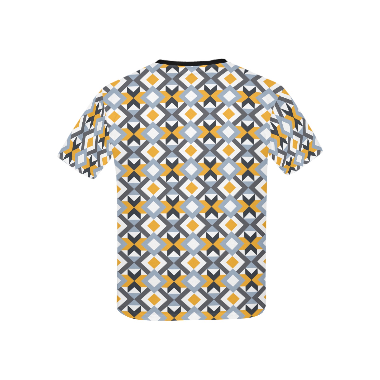 Retro Angles Abstract Geometric Pattern Kids' All Over Print T-shirt (USA Size) (Model T40)