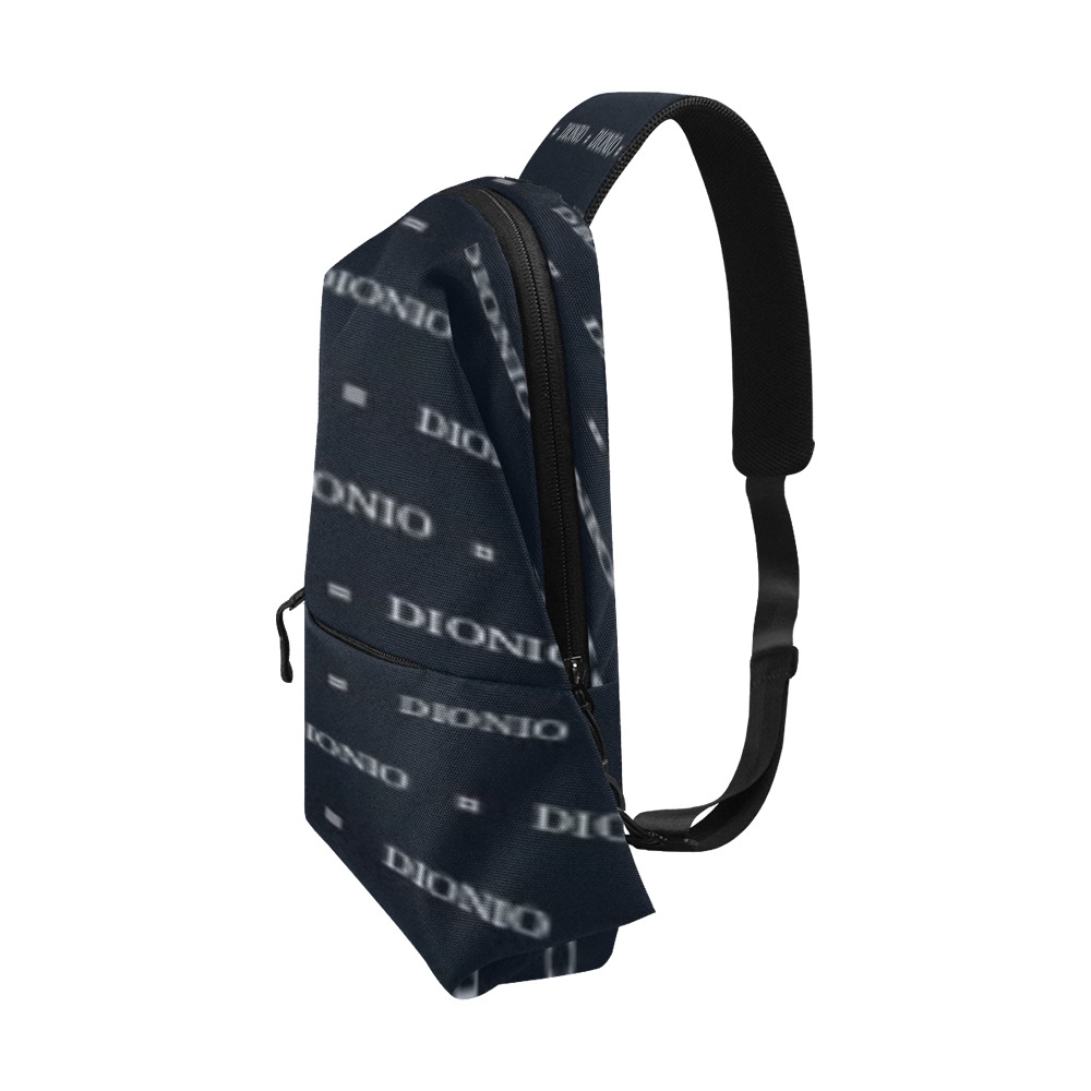 DIONIO Clothing - Chest Bag (Repeat Black) Chest Bag (Model 1678)