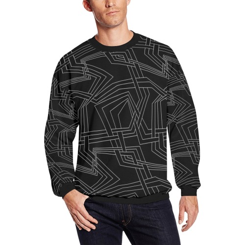 Zerox All Over Print Crewneck Sweatshirt for Men (Model H18)