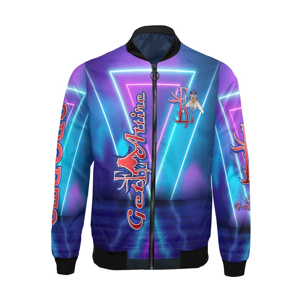 Sports Collectable Fly All Over Print Bomber Jacket for Men (Model H19)
