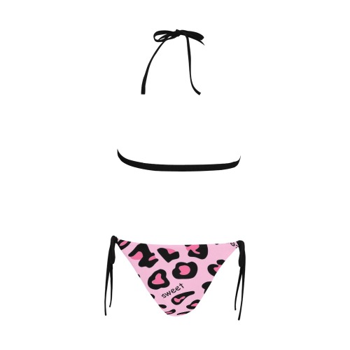 sweet heart Buckle Front Halter Bikini Swimsuit (Model S08)