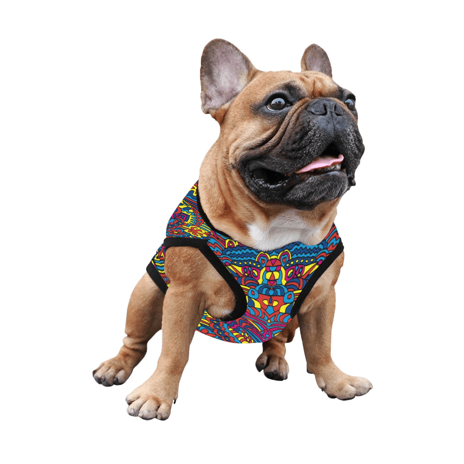 Groovy  Doodle Colorful Art All Over Print Pet Tank Top