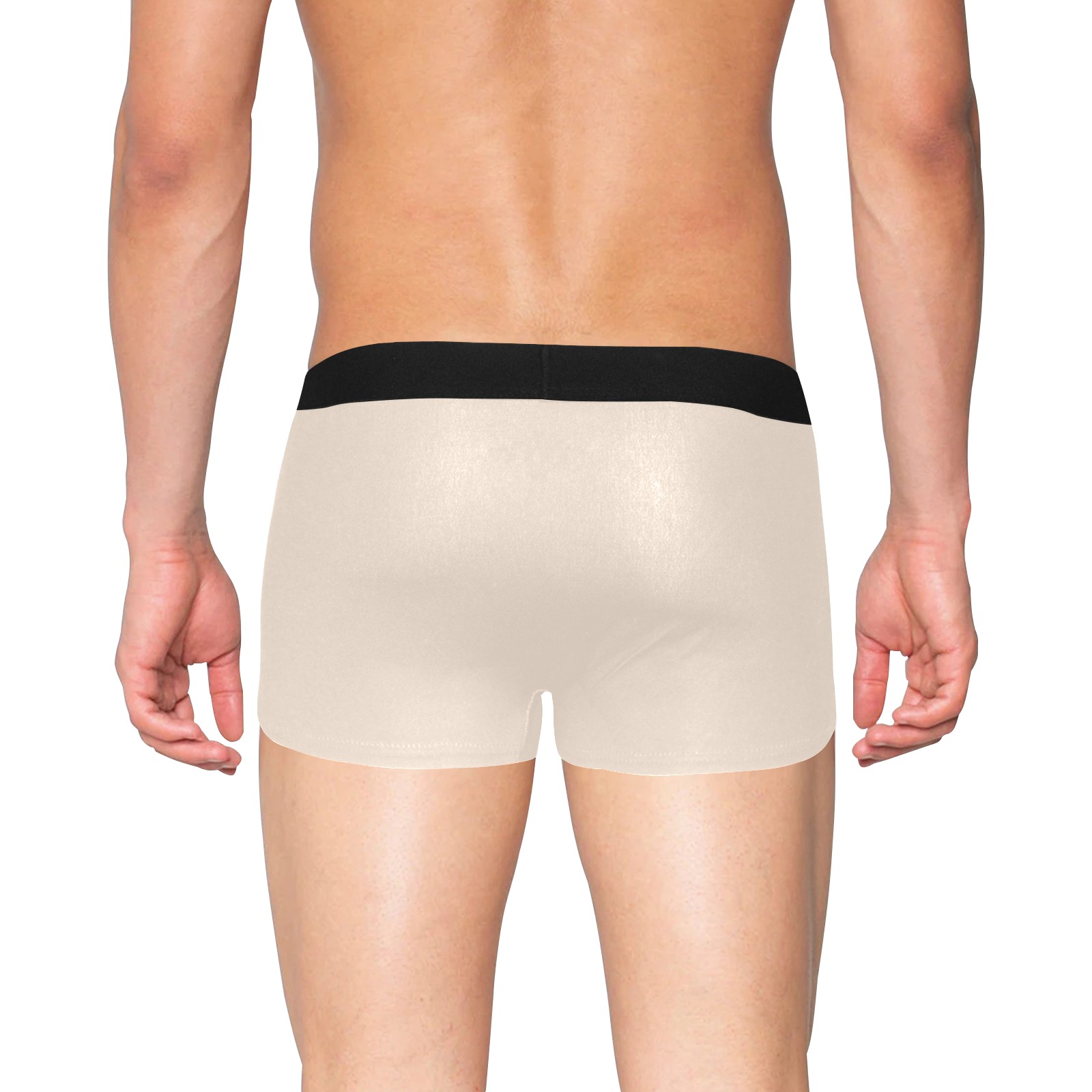 color champagne pink Men's Boxer Briefs with Fly (Model L49)