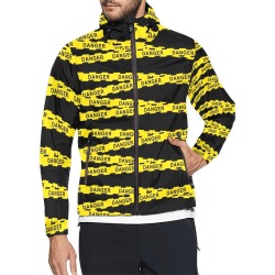 Danger - Yellow Police Tape Unisex All Over Print Windbreaker (Model H23)