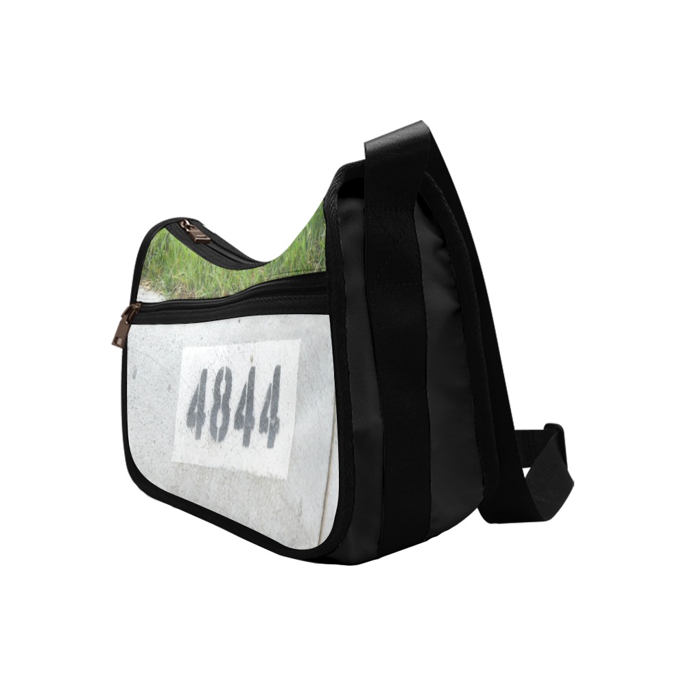 Street Number 4844 with Black Background Crossbody Bags (Model 1616)