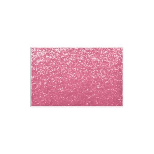 Magenta light pink red faux sparkles glitter Area Rug 2'7"x 1'8‘’