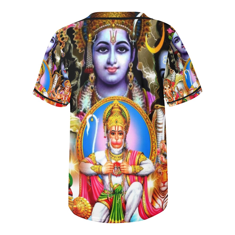 HINDUISM All Over Print Baseball Jersey for Men (Model T50)