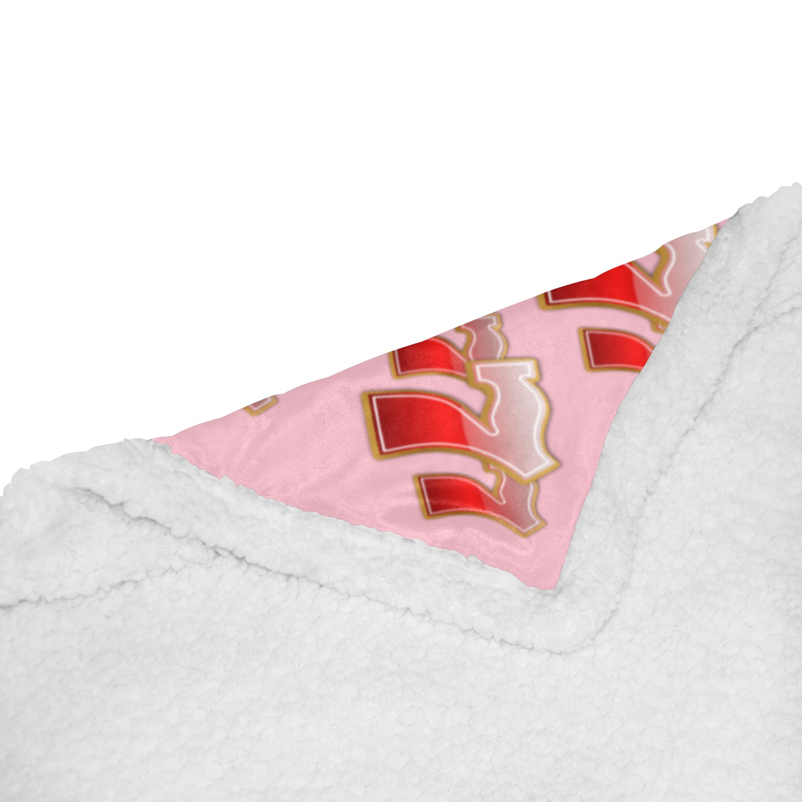 Las Vegas Lucky Sevens 777 on Pink Double Layer Short Plush Blanket 50"x60"