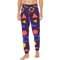 Abstract Shapes Men's Pajama Trousers with Custom Cuff