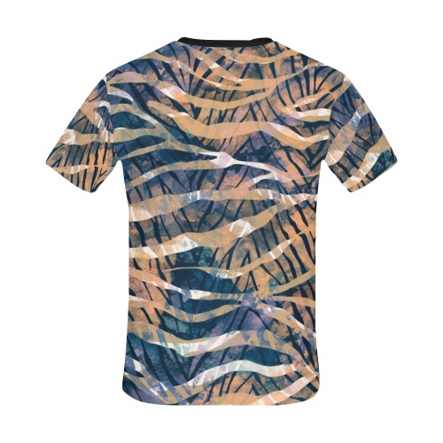 Abstract colorful animal skin M-10 All Over Print T-Shirt for Men (USA Size) (Model T40)
