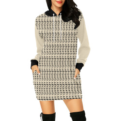 Tolose Q884 | All Over Print Hoodie Mini Dress (Model H27)