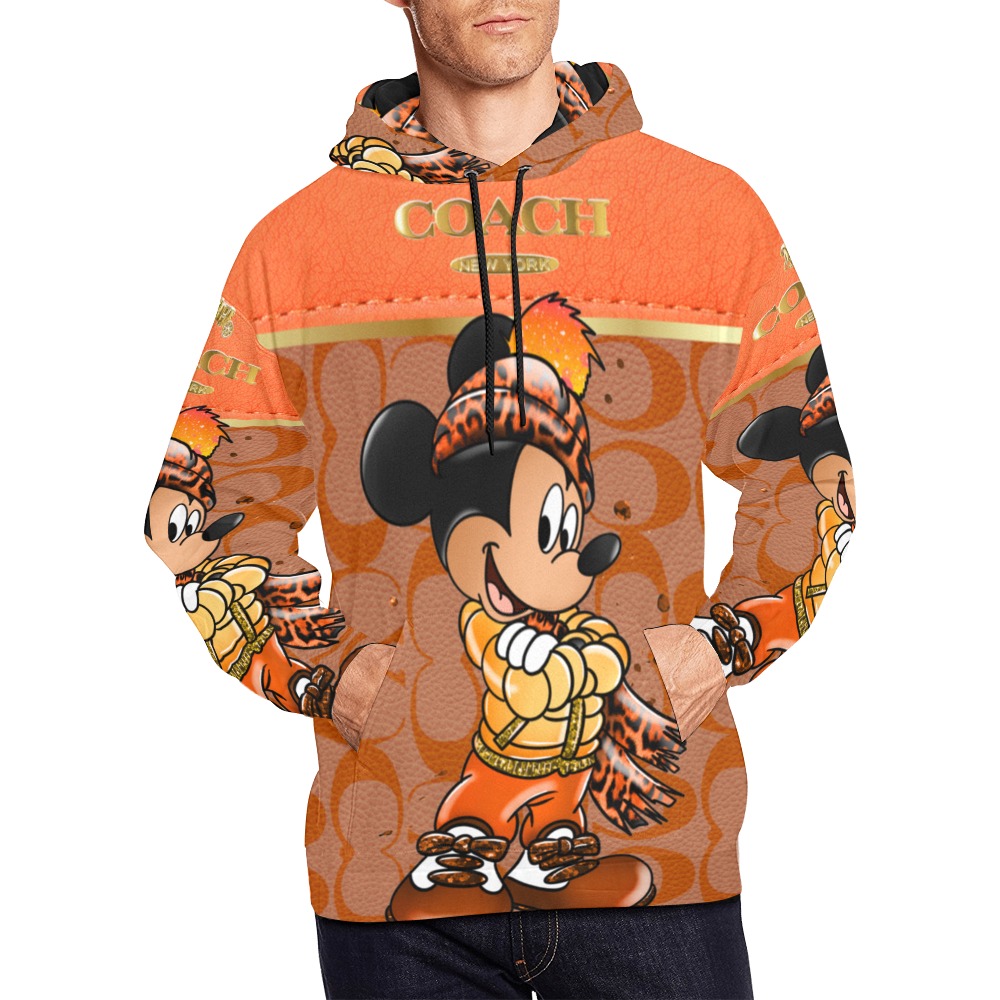 Mickey All Over Print Hoodie for Men (USA Size) (Model H13)