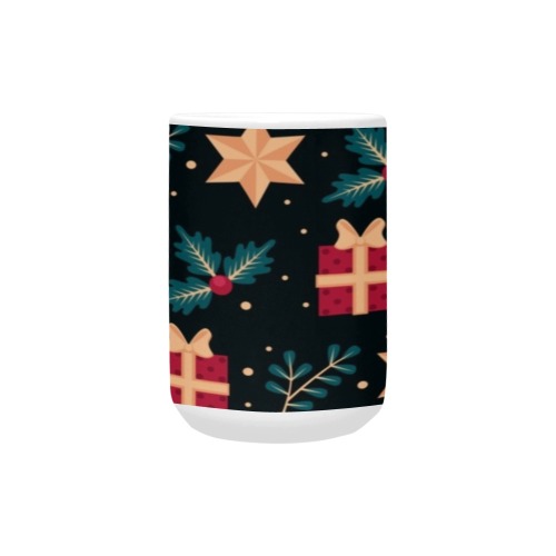Christmas Gifts and Stars Custom Ceramic Mug (15OZ)