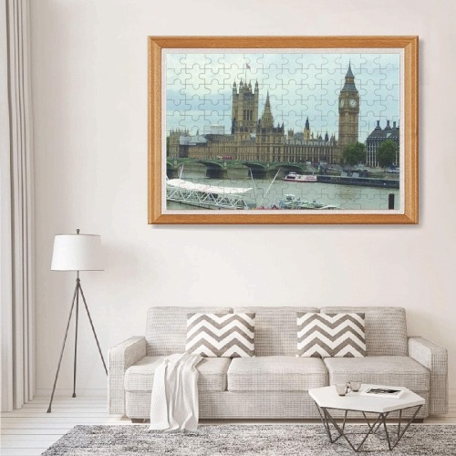 Houses of Parliament and Big Ben 1000-Piece Wooden Photo Puzzles