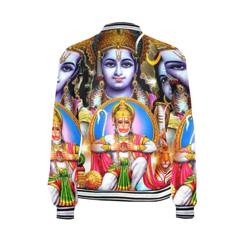 HINDUISM All Over Print Bomber Jacket for Women (Model H21)