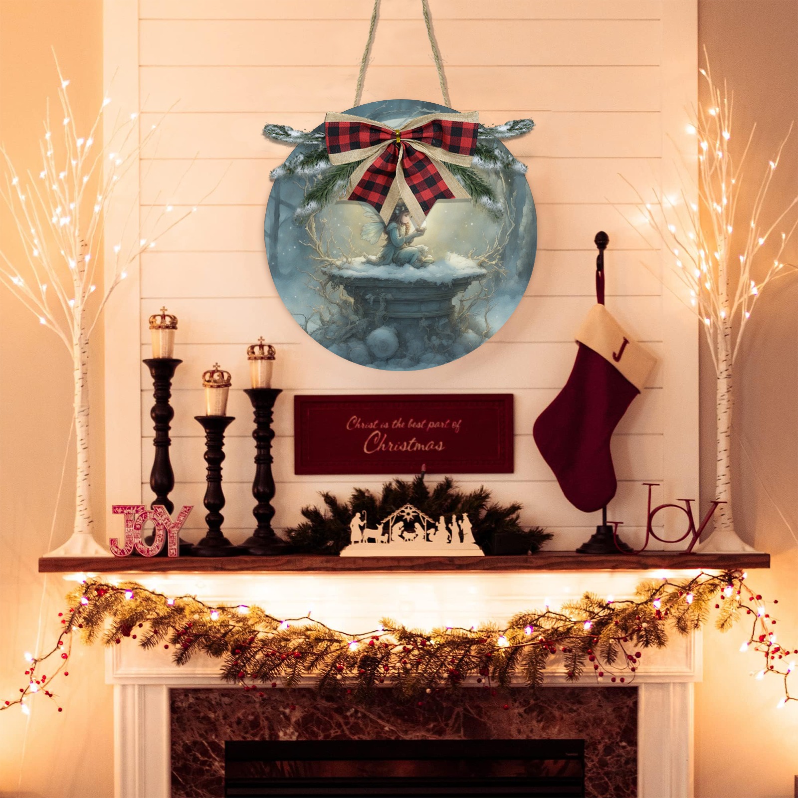 Christmas Wish Christmas Door Hanger (11.8inch)