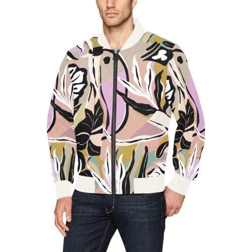 Tropical modern simple graphic All Over Print Bomber Jacket for Men (Model H31)