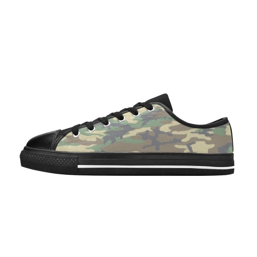 Vintage Coolio Camouflage Beta Ghost Men's Classic Canvas Shoes (Model 018)