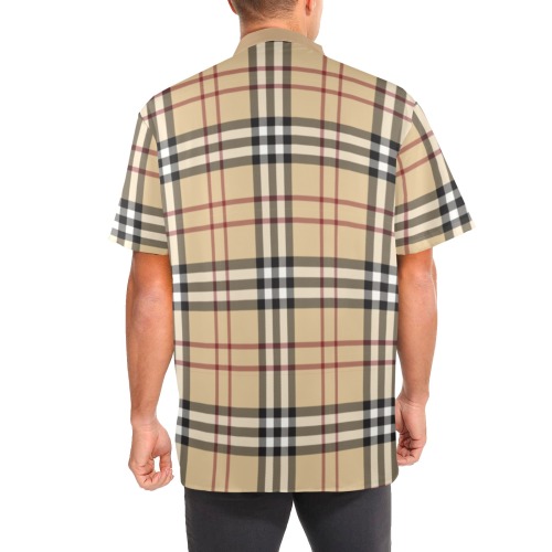 Buryrreb Deathnote Men's Stand-Up Collar Short Sleeve Shirt