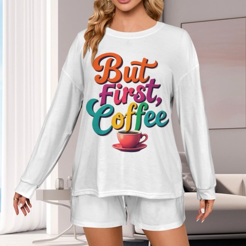 But First Coffee White