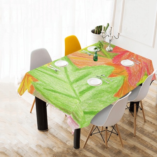 Feelin Color Fall Cotton Linen Tablecloth 60" x 90"