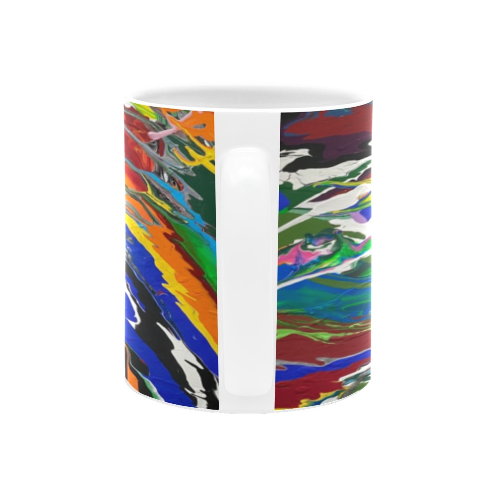 Rainbow Coffee Mug Custom White Mug (11OZ)