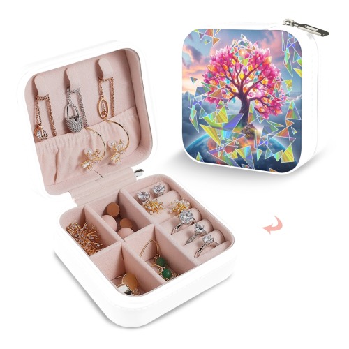 Tree Sunrise Custom Printed Travel Jewelry Box