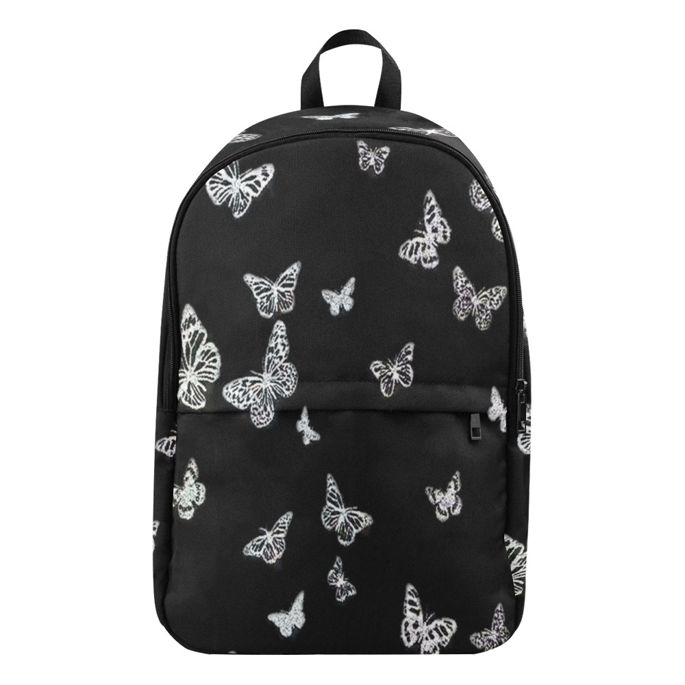 Black Butterfly Fabric Backpack for Adult (Model 1659)