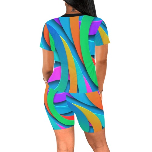 overlapping layer Collectable Fly Women's Short Yoga Set