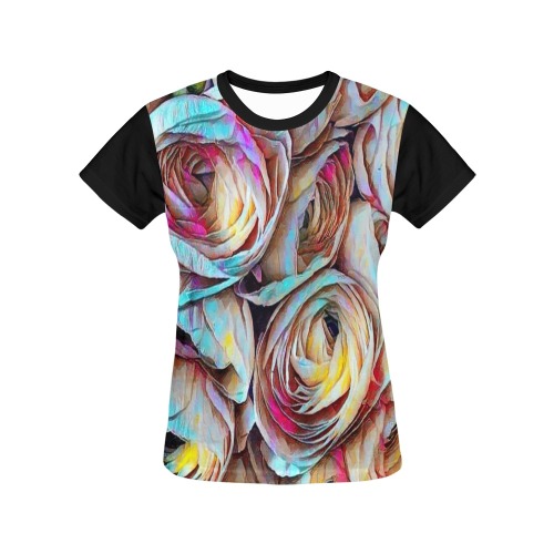 52075544 All Over Print T-Shirt for Women (USA Size) (Model T40)