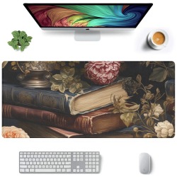 Vintage Books Mouse Mat Gaming Mousepad (35"x16")