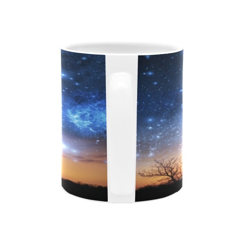 Nebula Starry Night Mug White Mug(11OZ)