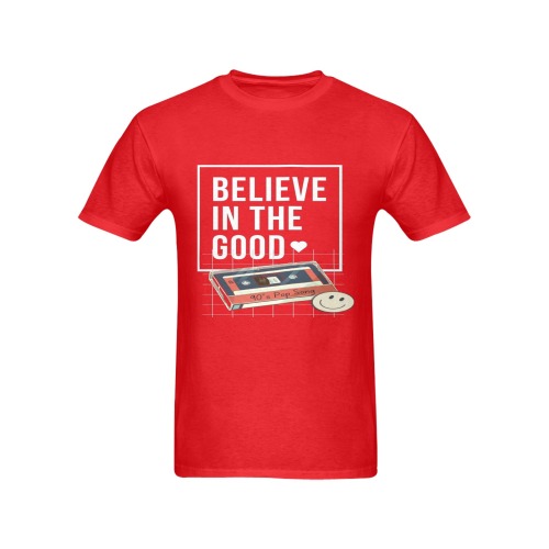 Believe in the Good Men's T-Shirt in USA Size (Two Sides Printing)