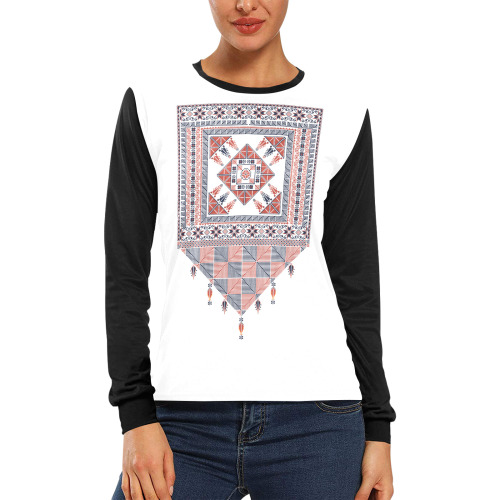Tatreez 63 Women's All Over Print Long Sleeve T-shirt (Model T51)