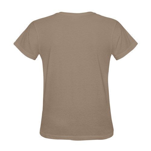 EMMANUEL DON'T DO IT! SUNNY WOMEN'S T-SHIRT BROWN Sunny Women's T-shirt (Model T05)