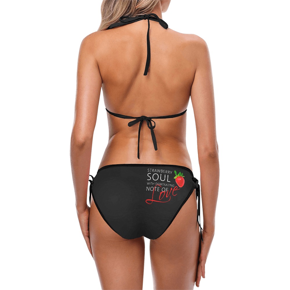 Strawberry soul with dominating note of Love. Custom Bikini Swimsuit (Model S01)