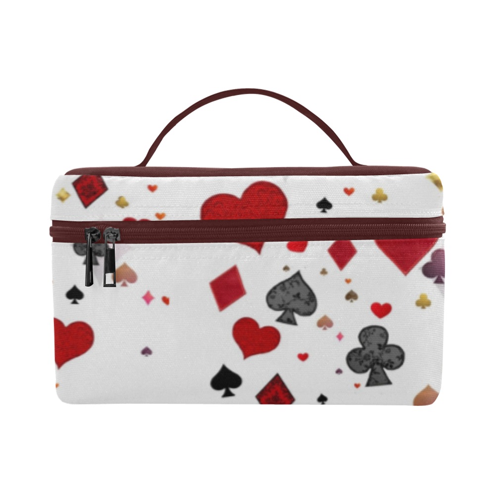 Poker Cards Themed Large Cosmetic bag Cosmetic Bag/Large (Model 1658)