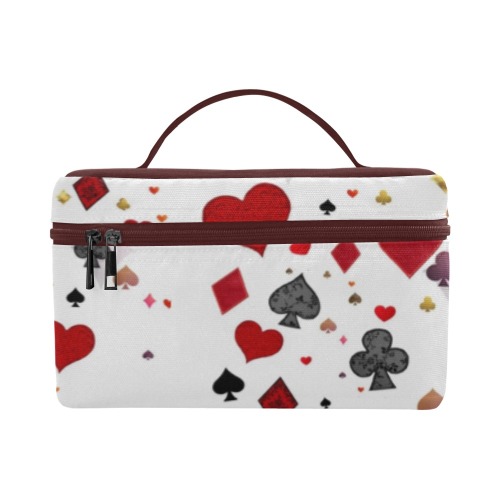 Poker Cards Themed Large Cosmetic bag Cosmetic Bag/Large (Model 1658)