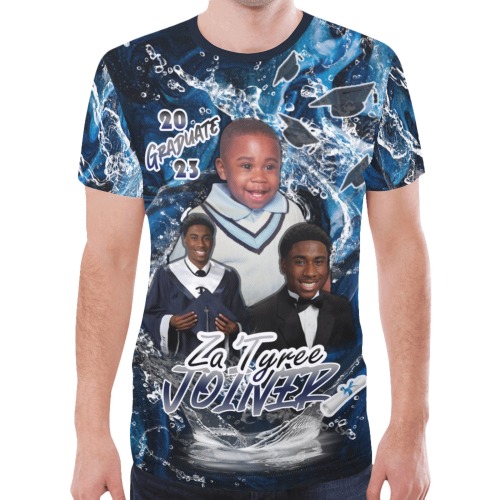 Water Splash Grad Shirt New All Over Print T-shirt for Men (Model T45)
