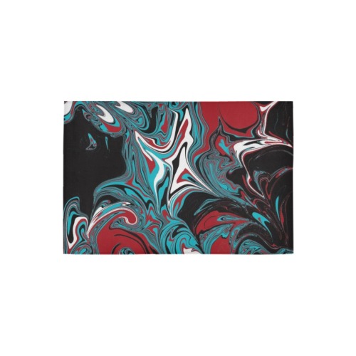 Dark Wave of Colors Azalea Doormat 24" x 16" (Sponge Material)