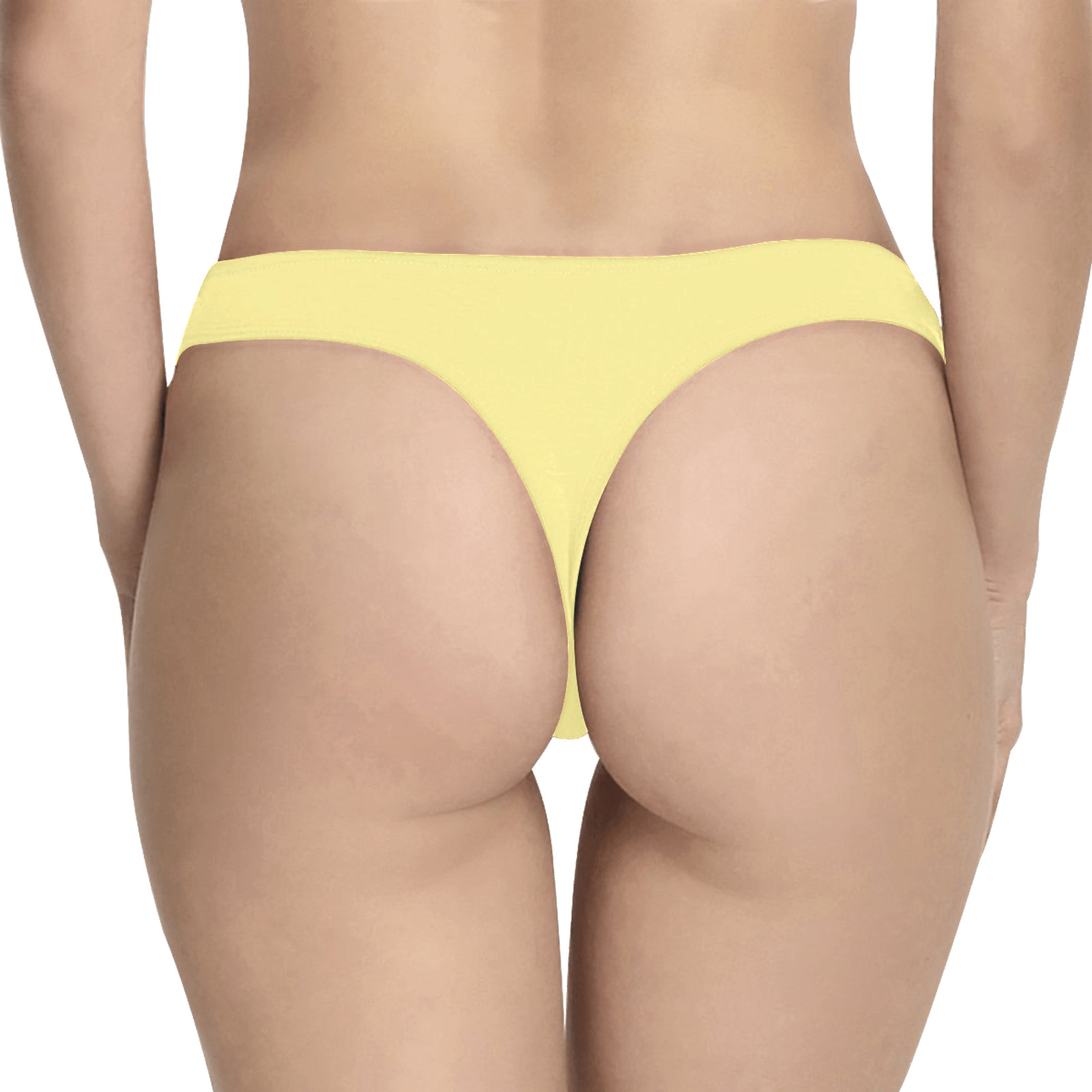 YELLOW Women's All Over Print Thongs (Model L30)