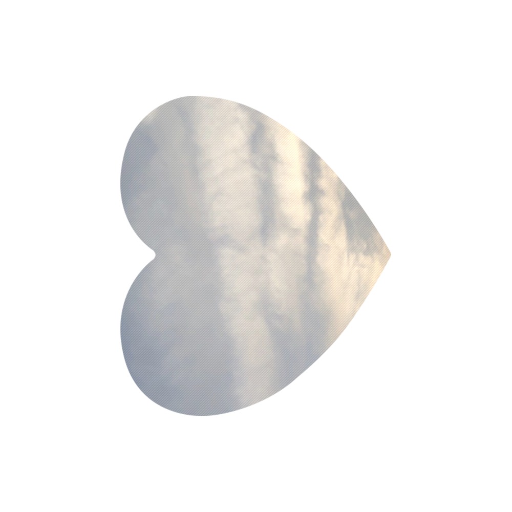 Rippled Cloud Collection Heart-shaped Mousepad